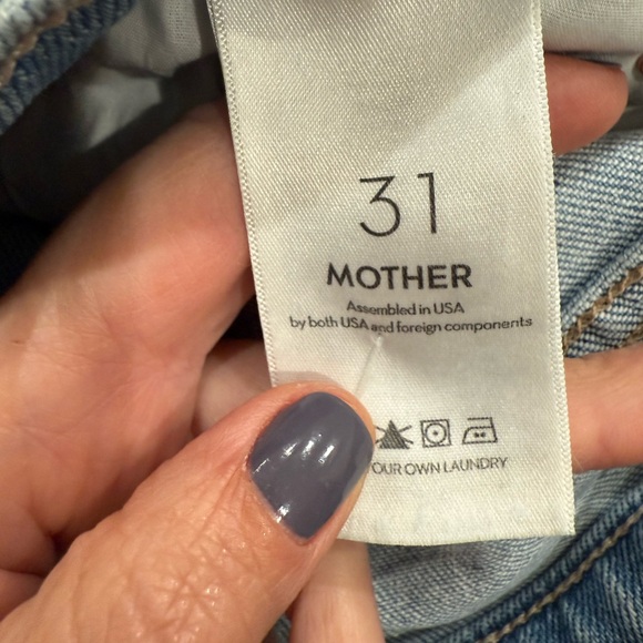 NEW MOTHER the kick it ankle fray jeans in can you dig it! Size 31 retail $248 - Picture 10 of 12